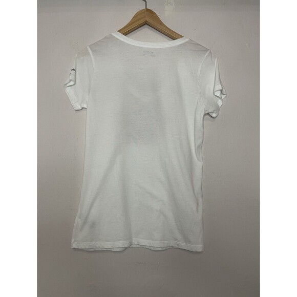 Columbia Women's Small White Graphic Vneck Tshirt - Picture 5 of 6